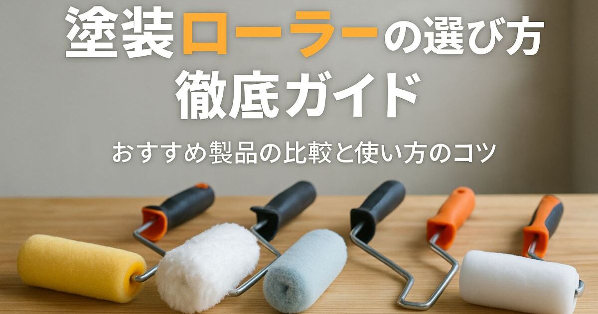塗装ローラーの種類と選び方徹底ガイド｜おすすめ製品の比較と使い方の 